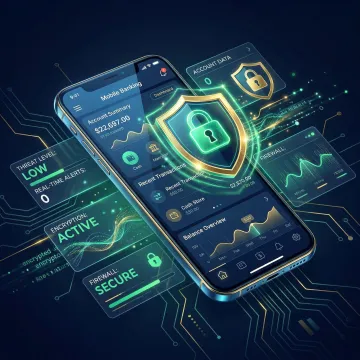 Mobile app security platform protecting banking and fintech applications on smartphone screens