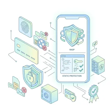 Security platform dashboard showing blocked spoof SMS attacks on mobile banking users