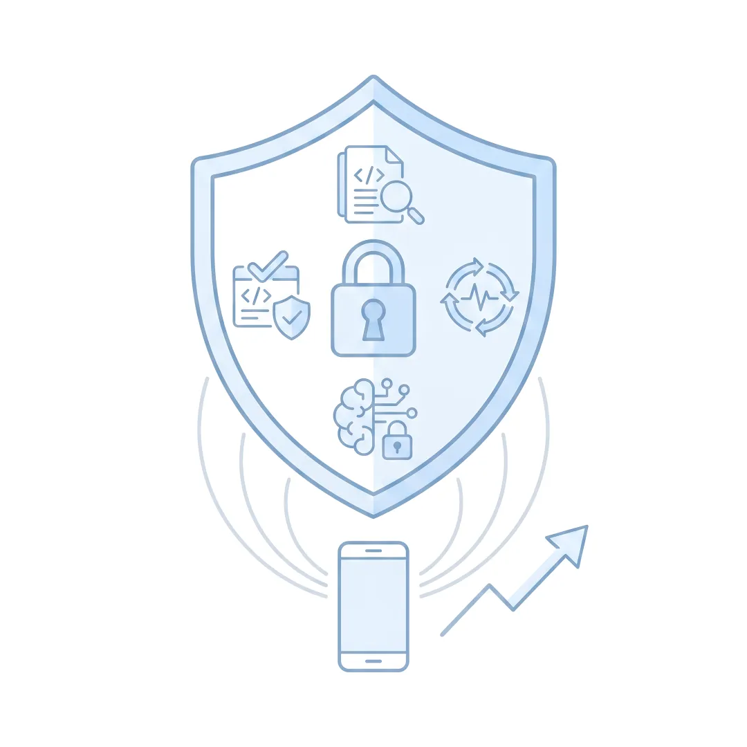 Enterprise mobile app security platform protecting banking and insurance applications