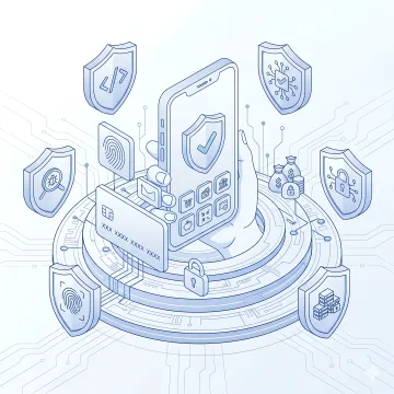 AI security platform interface showing mobile app threat detection for a banking application