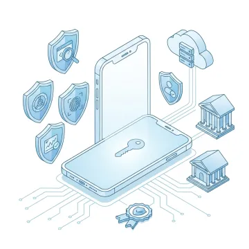 Security engineer reviewing mobile app threat intelligence and fraud analytics on enterprise platform