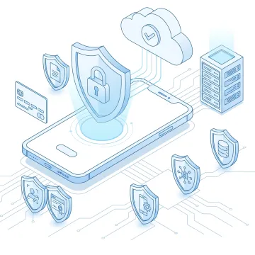 Security analyst conducting OWASP MASVS compliance testing steps for a banking mobile app