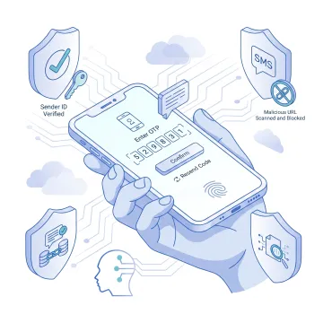 Step-by-step AI security lifecycle workflow diagram for BFSI financial institutions