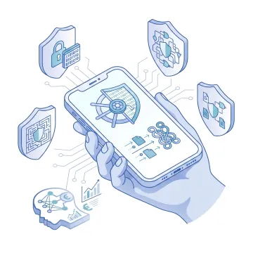iOS app security workflow showing code obfuscation steps on a developer workstation