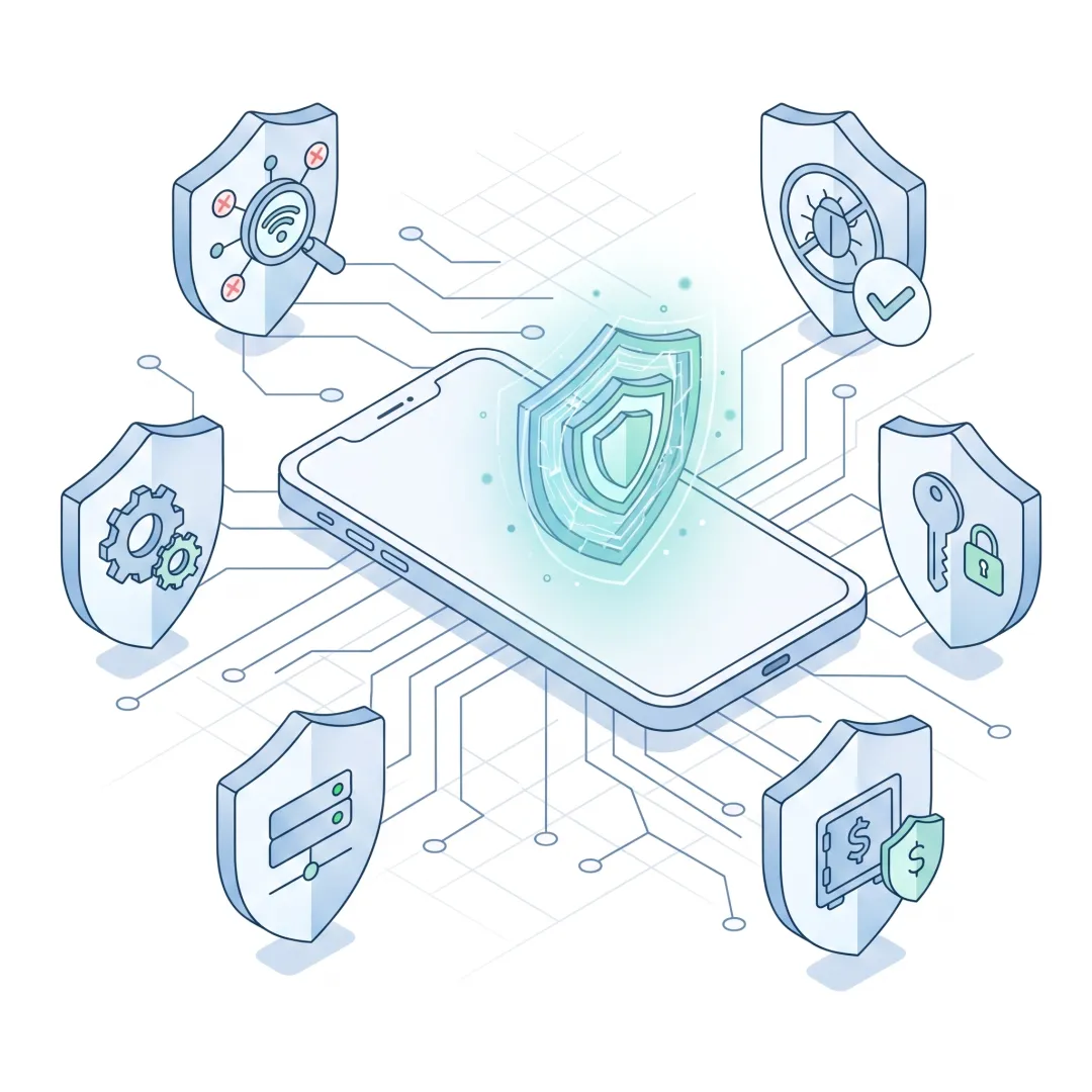 AI-powered mobile threat defense platform protecting banking and fintech apps from runtime attacks