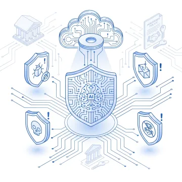 AI-powered mobile threat detection platform protecting a banking application