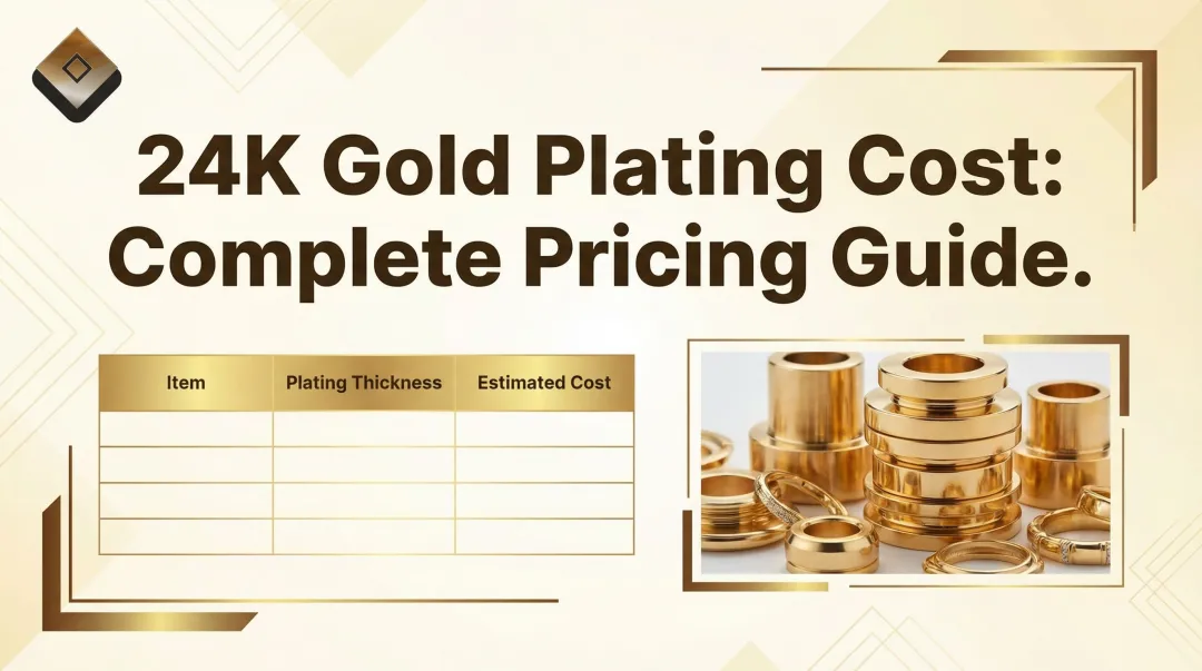 24K Gold Plating Cost: Complete Pricing Guide