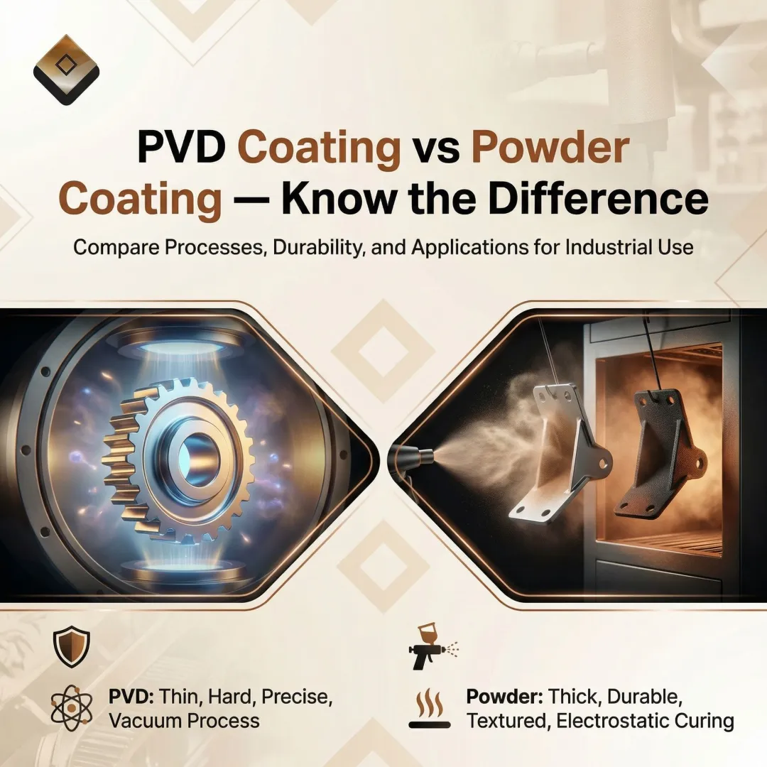 PVD Coating vs Powder Coating — Know the Difference