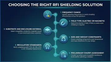 Six-factor RFI shielding selection framework decision guide for engineers