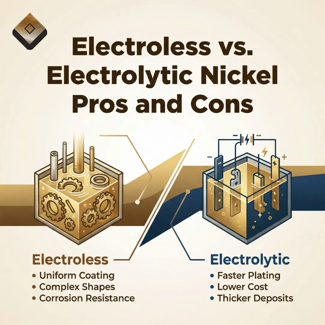 Electroless vs. Electrolytic Nickel Plating: Pros and Cons