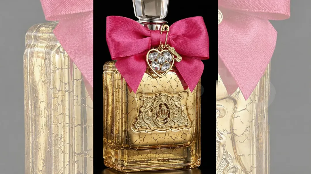 Elizabeth Arden Viva La Juicy limited edition bottle with antique gold crackle PVD finish
