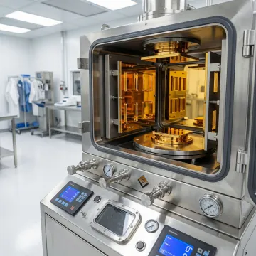 Industrial PVD coating chamber processing engineered components