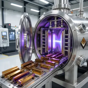 PVD coating chamber with TiCN deposition process