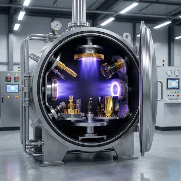 Advanced Chromium Nitride PVD coating equipment in industrial facility