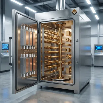 Advanced zirconium nitride coating equipment in industrial facility