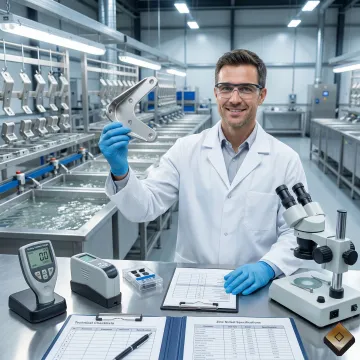 Zinc nickel plating quality control and specification testing process