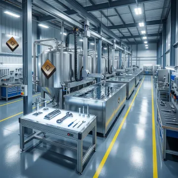 Chrome finishing production line with quality control