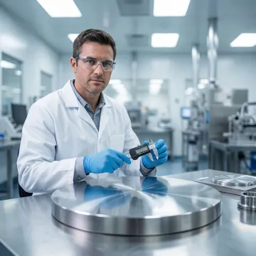 Stainless steel sputtering target quality inspection process