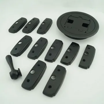 Architectural aluminum hardware with professional satin black finish