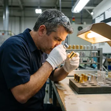 Fragrance bottle manufacturing with metallized finishes