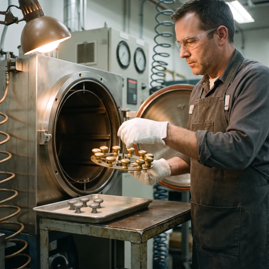 Industrial PVD coating chamber with precision components