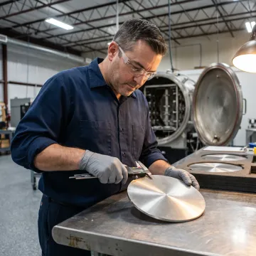 Stainless steel sputtering target quality inspection process