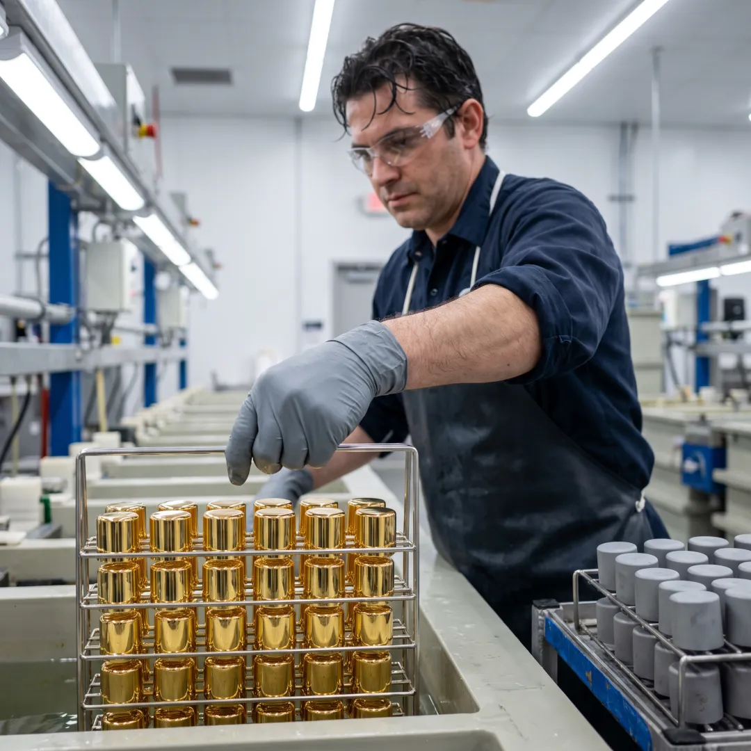 Advanced electroplating production line processing plastic components
