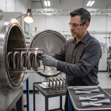 Advanced Chromium Nitride PVD coating equipment in industrial facility