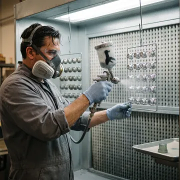 High-tech abrasion resistant coating application on precision parts