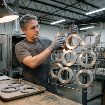 Precision nickel-coated industrial components with flawless finish