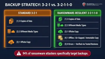 3-2-1-1-0 ransomware backup framework comparison versus standard 3-2-1 backup rule