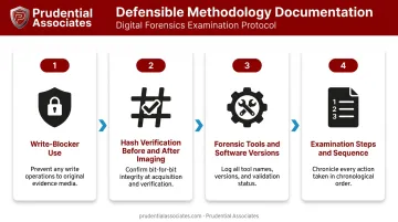 Digital forensics evidence acquisition methodology four-step documentation process flow