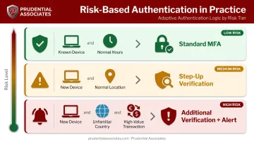 Risk-based authentication session context tiers low medium high verification response