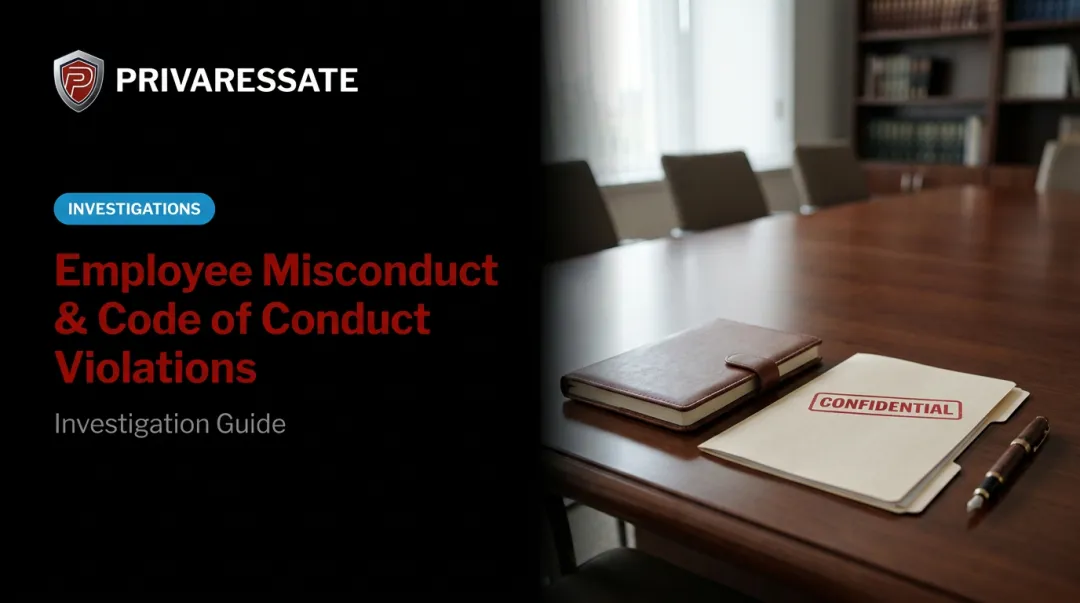 Employee Misconduct & Code of Conduct Violations: Investigation Guide