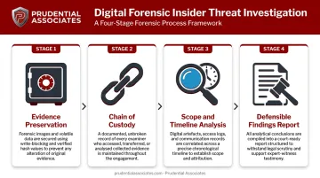 Four-step digital forensic investigation process for healthcare insider threat incidents