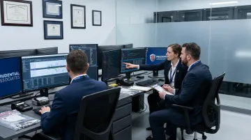 Prudential Associates certified forensic examiner team reviewing digital claim evidence