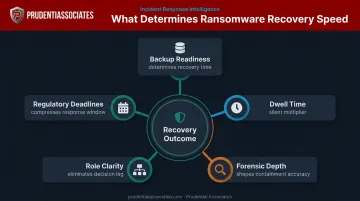 Five key factors determining ransomware incident response recovery speed and outcome quality