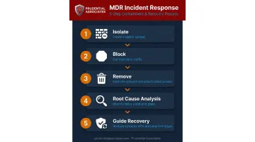 5-step MDR incident response process from isolation to guided system recovery