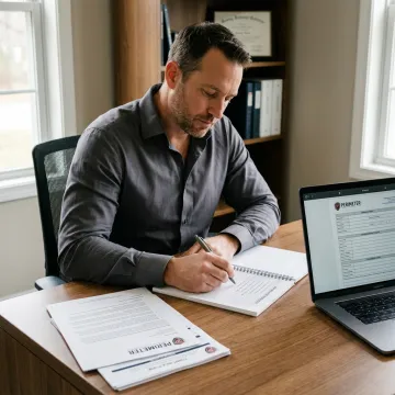 Employment screening report review process