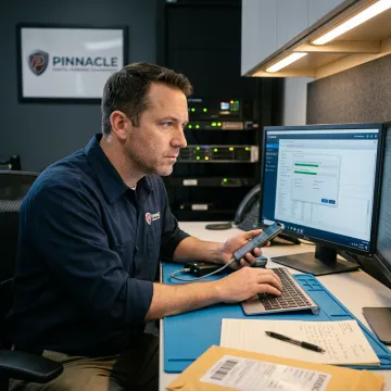 Mobile phone forensic analysis in a secure lab