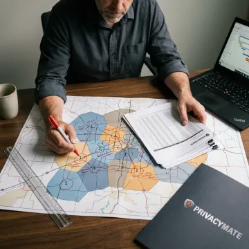 Forensic cell tower mapping process
