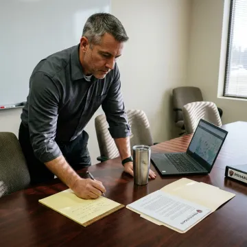Investigator preparing a corporate surveillance plan