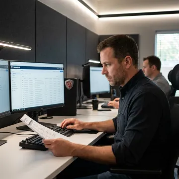 MDR analyst investigating a cyber threat