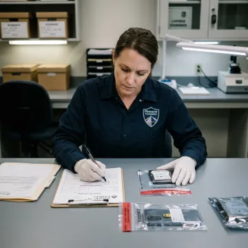 Secure digital evidence handling process