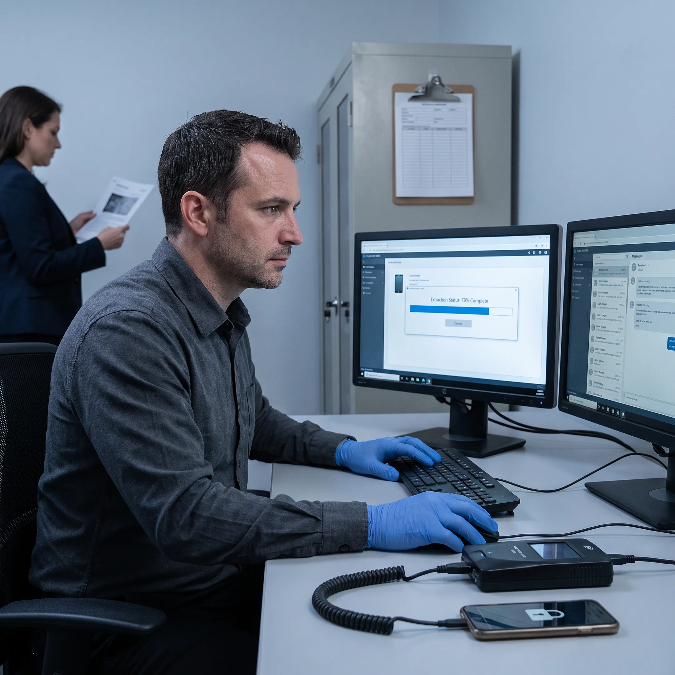 Mobile forensic data examination