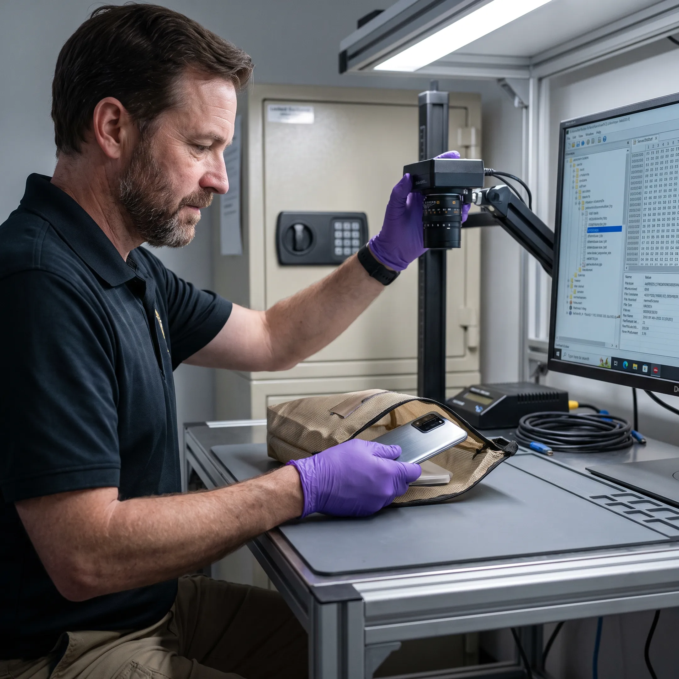 Mobile forensic examination process