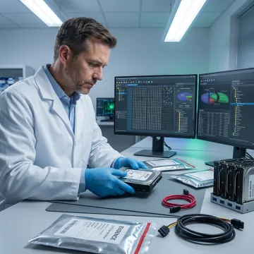 RAID data recovery lab workstation