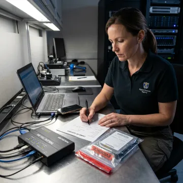 Forensic examiner preserving electronic evidence