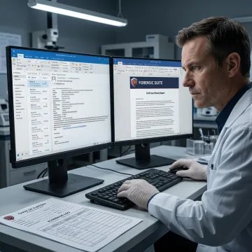 Forensic email evidence review process