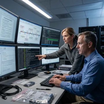 Incident response team analyzing breach timeline